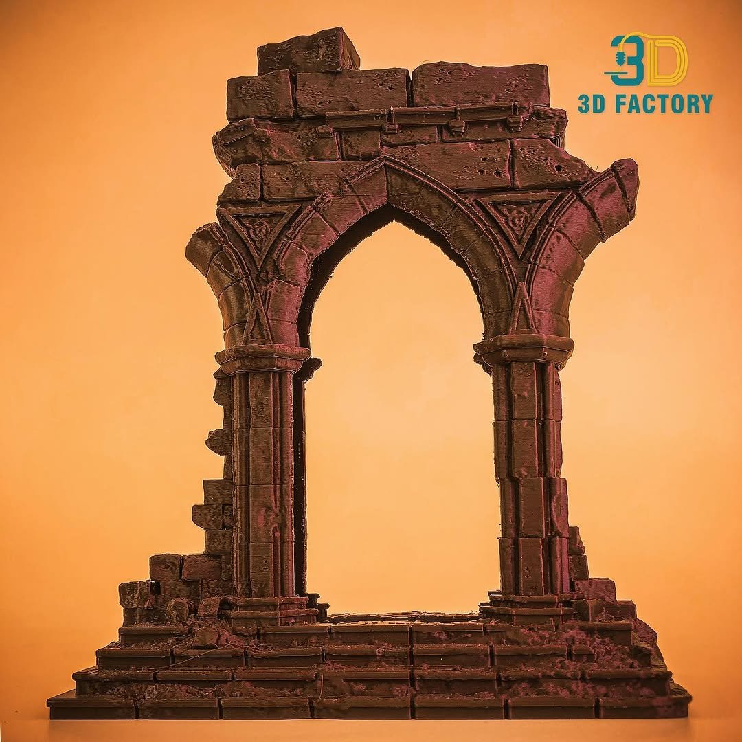 3D printed ruins archway portal