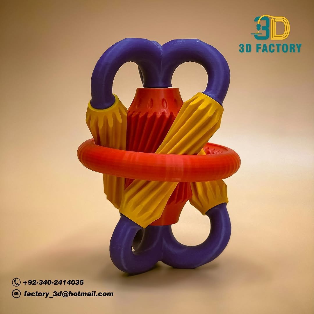 Interlocking 3D printed gear system by 3D Factory, Karachi